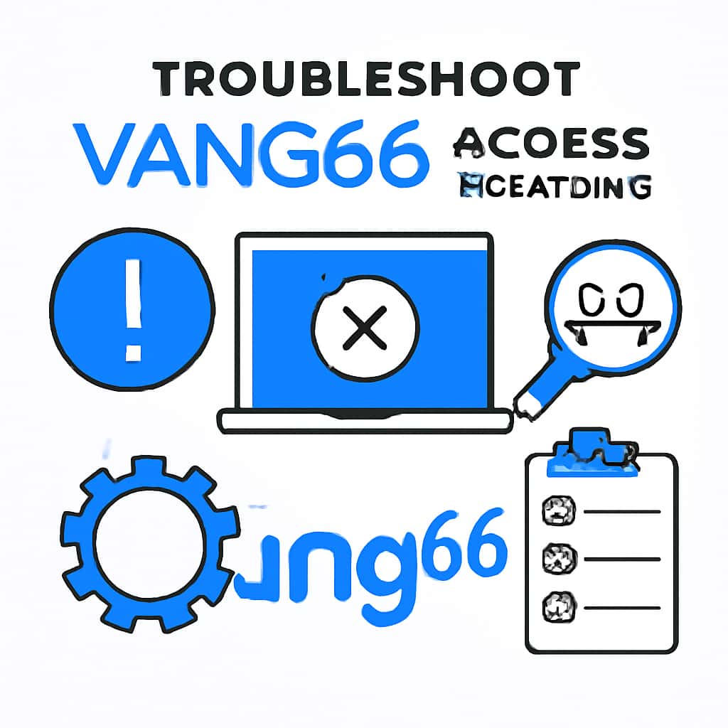 An educational illustration on troubleshooting Vang66 access.
