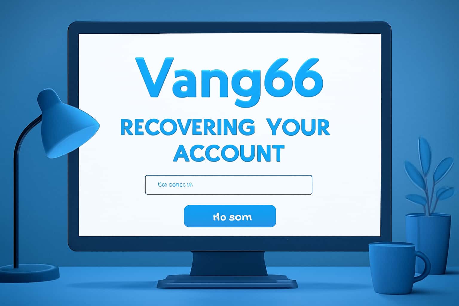 An informative graphic illustrating the process of recovering a Vang66 account.